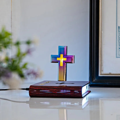 Levitating Cross Lamp