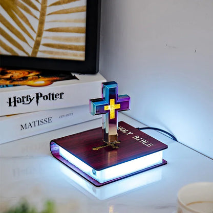 Levitating Cross Lamp