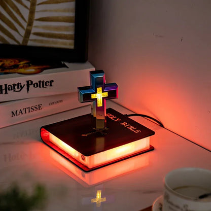 Levitating Cross Lamp